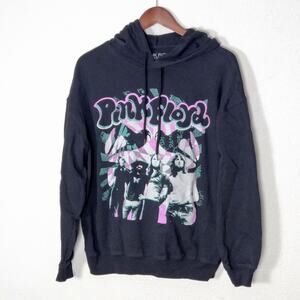 Pink Floyd Women’s Hoodie 60s Rock Graphic Grunge Austin Powers Lightweight Sz L